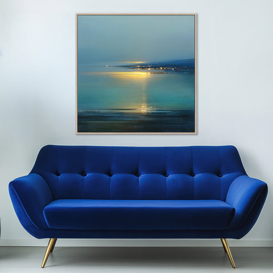 Teal Seascape Canvas Print