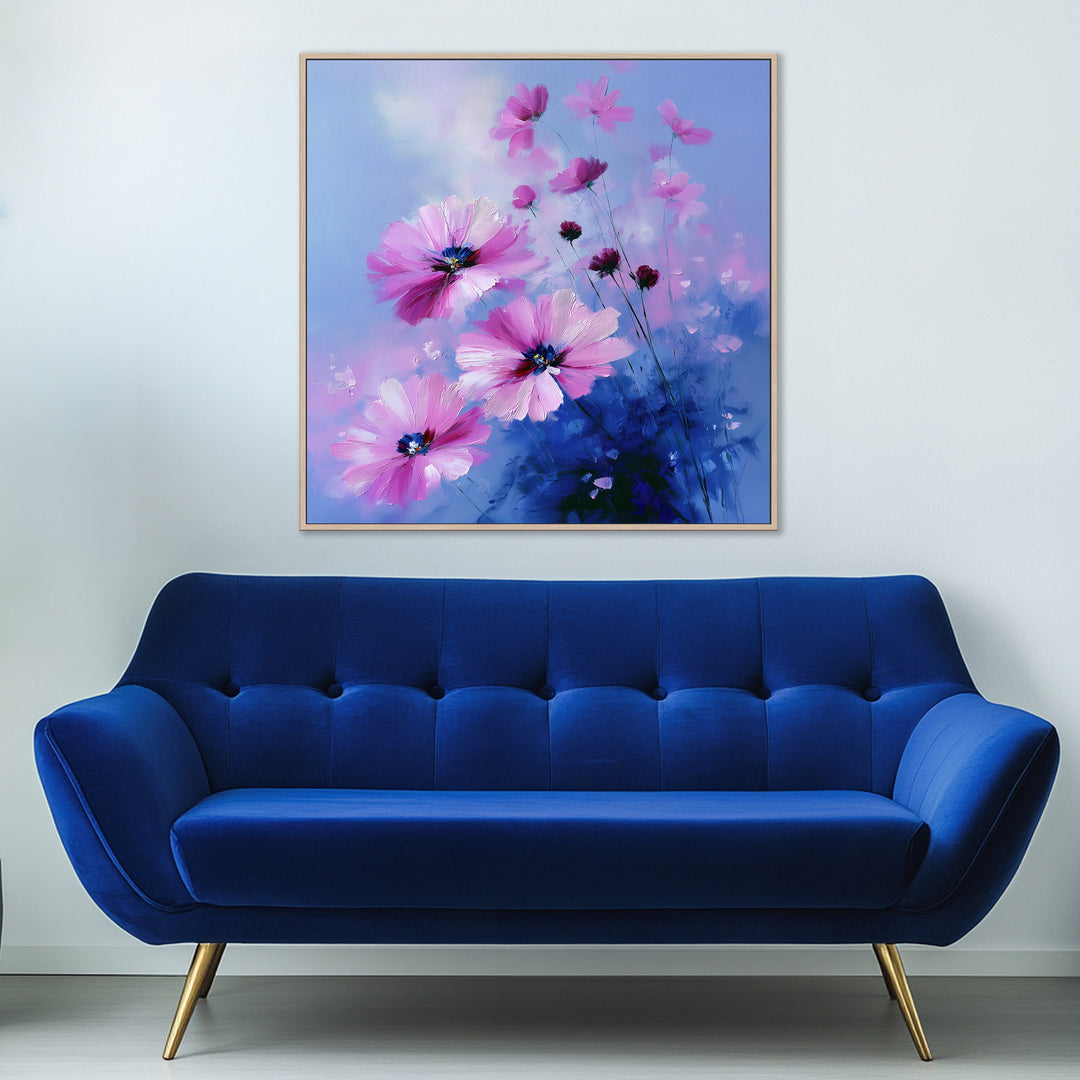 Large Pink Cosmos Canvas Print