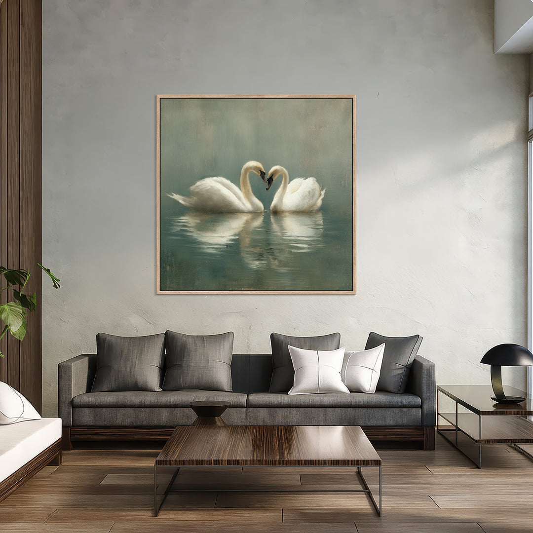 Swans Canvas Print