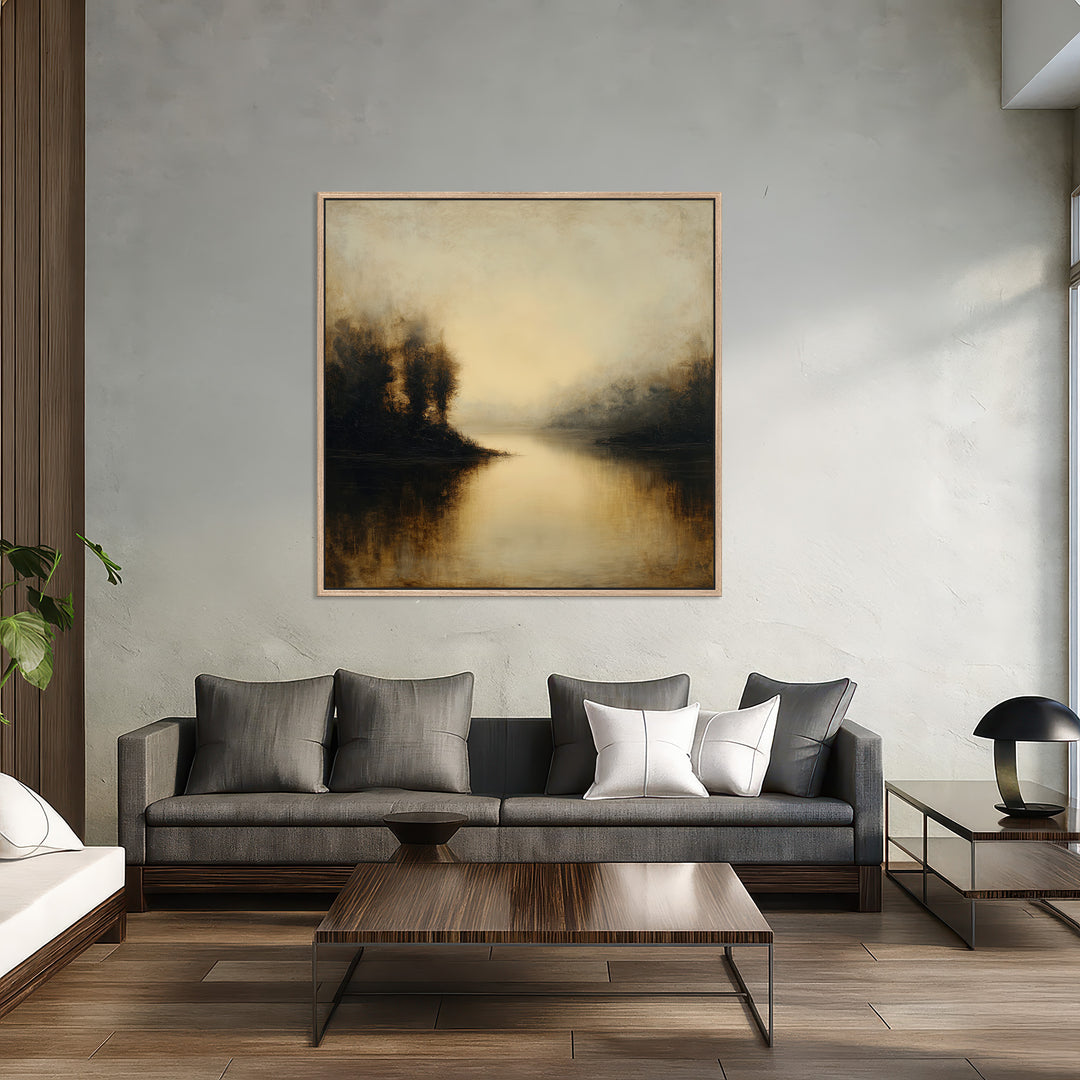 Moody Lake Canvas Print