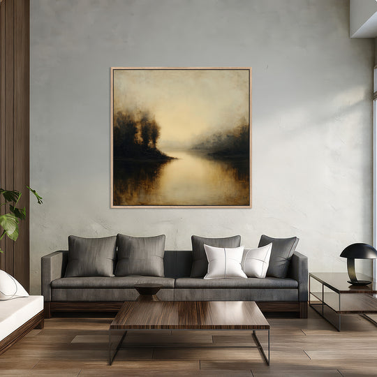 Moody Lake Canvas Print