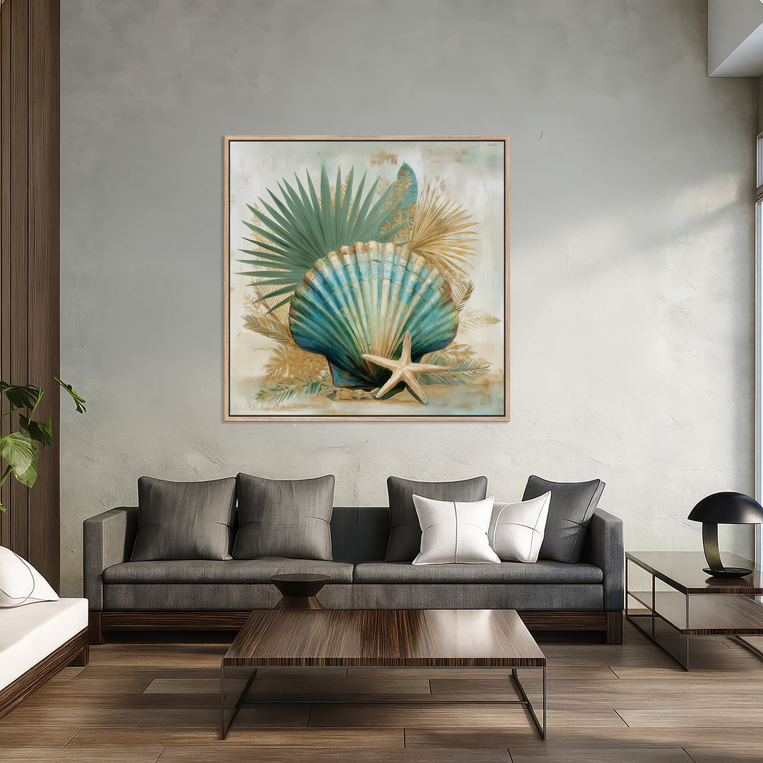 Coastal Seashell Canvas Print