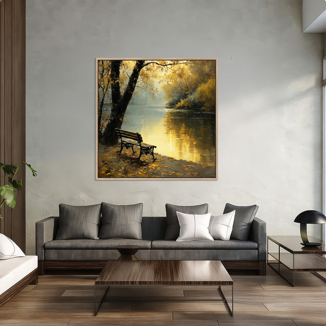 Autumn Lake Canvas Print