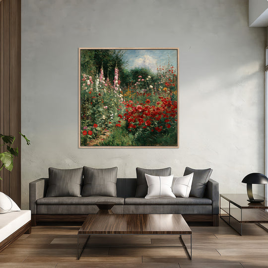 Impressionist Garden Canvas Print