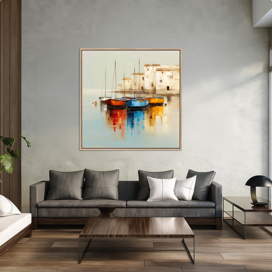 Coastal Harbour Canvas Print