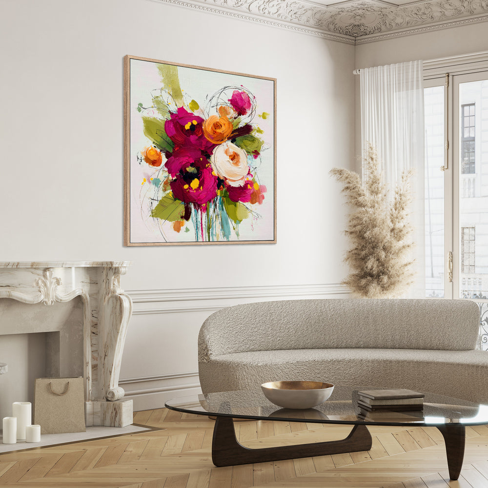 Abstract Floral Canvas Print