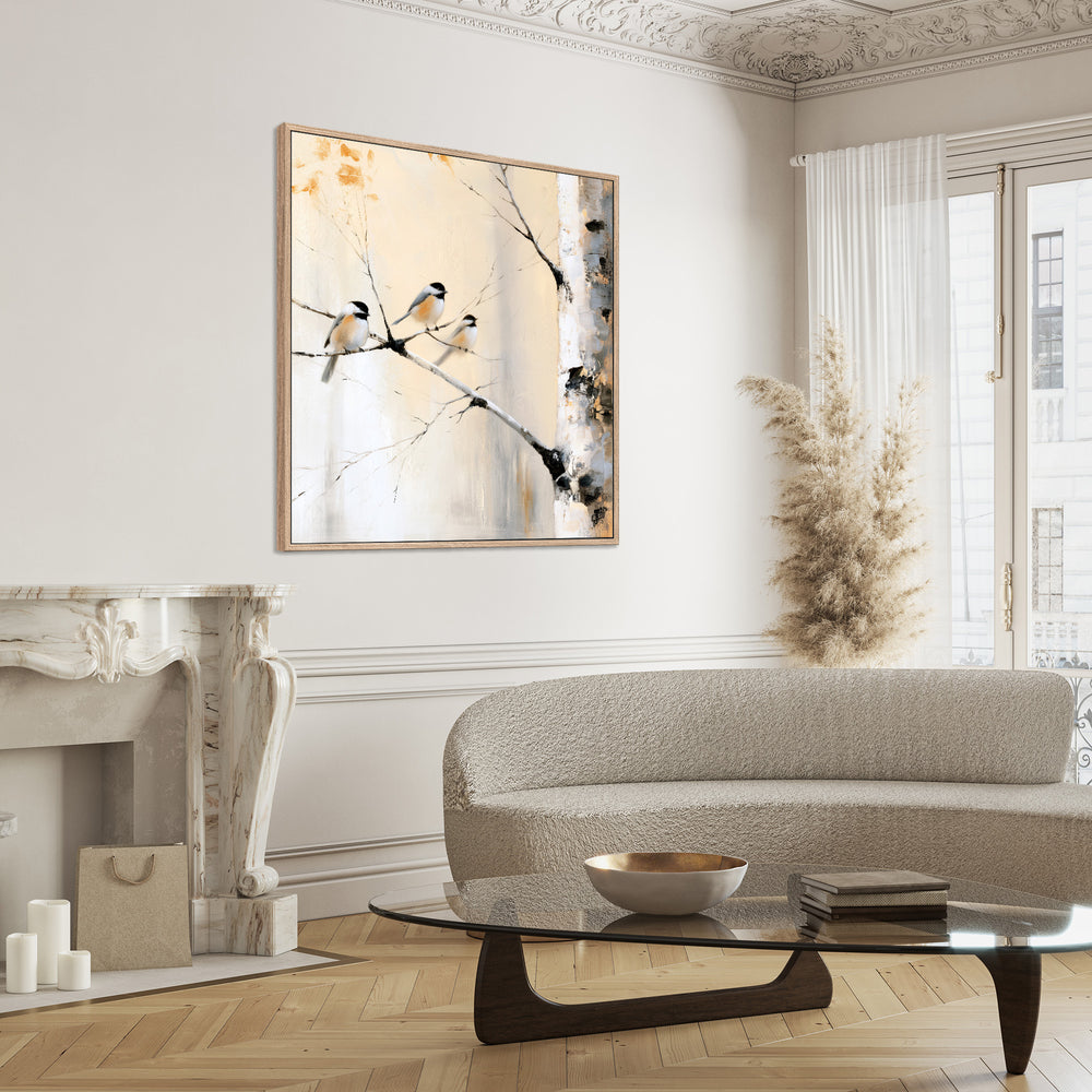 Large Chickadee Canvas Print
