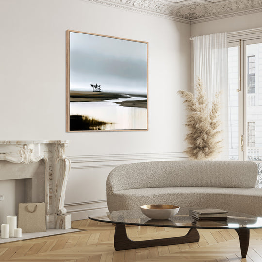 Large Minimalist Landscape Canvas Print