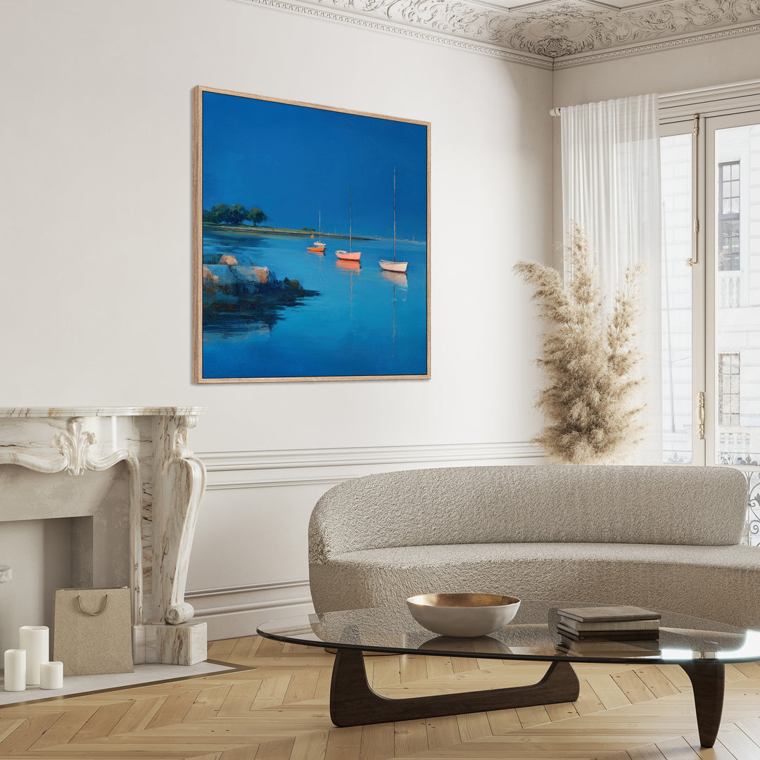 Sailboat Harbor Canvas Print