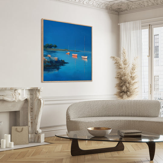 Sailboat Harbor Canvas Print