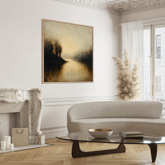 Moody Lake Canvas Print