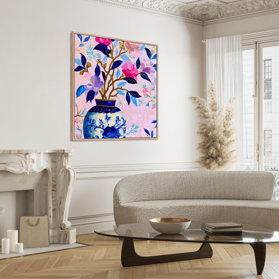 Large Floral Canvas Print
