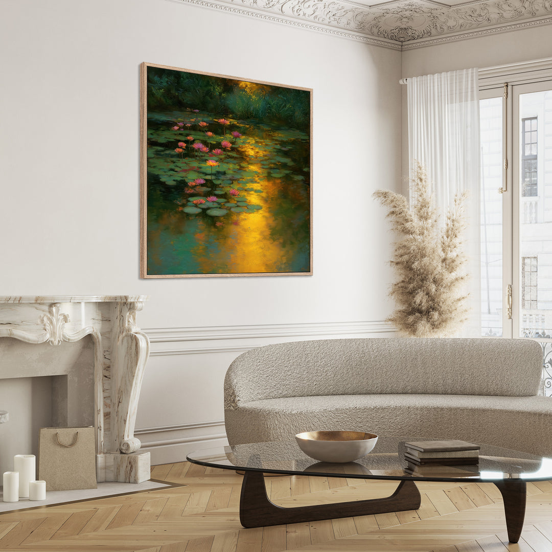 Lotus Pond Canvas Print