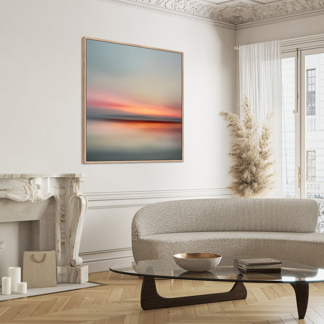 Minimal Abstract Sunset Canvas Print