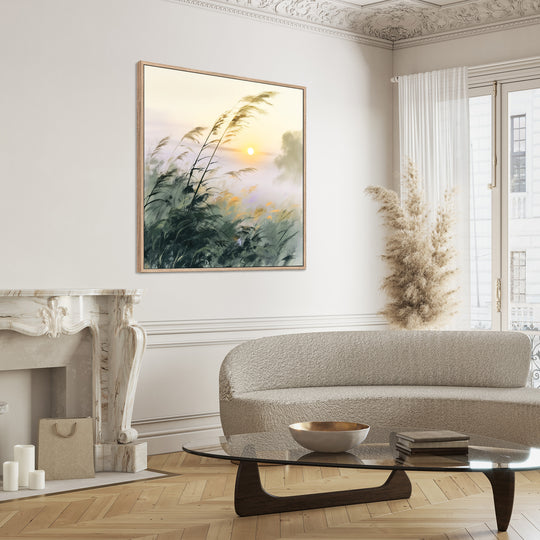 Sunrise Reed Canvas Print