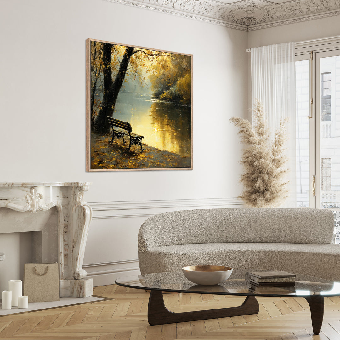 Autumn Lake Canvas Print