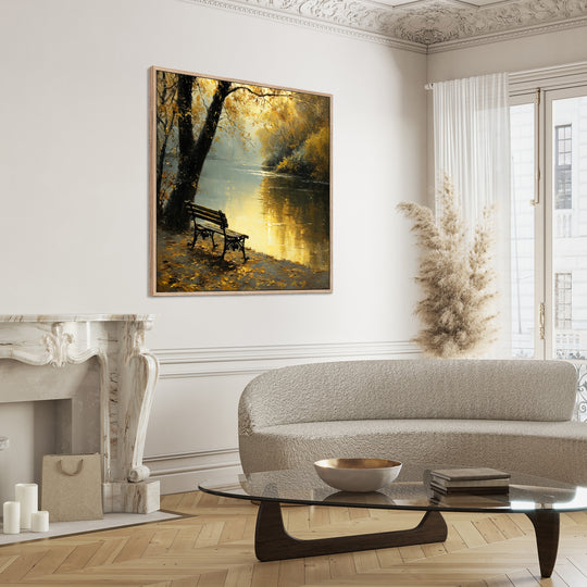 Autumn Lake Canvas Print