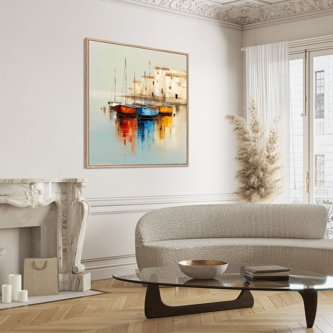 Coastal Harbour Canvas Print
