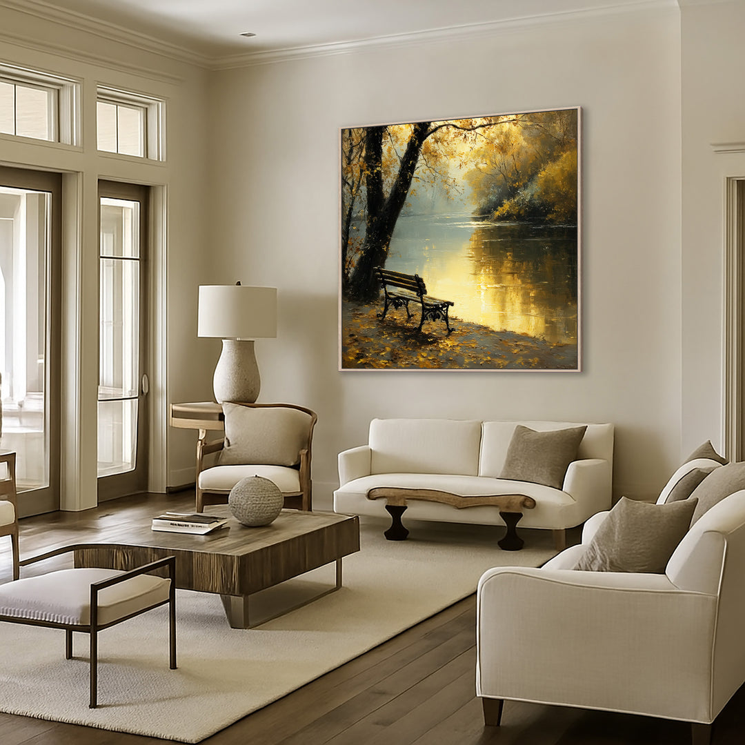 Autumn Lake Canvas Print