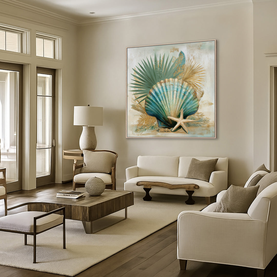 Coastal Seashell Canvas Print