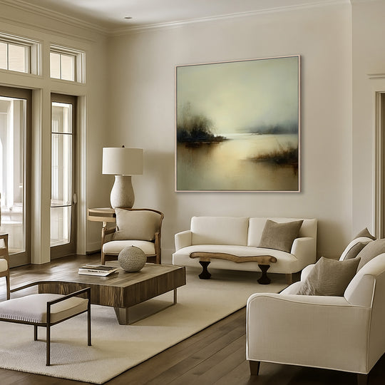 Misty Landscape Canvas Print