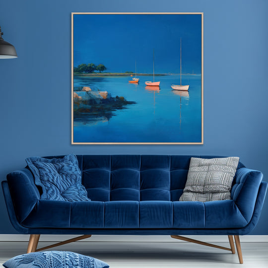 Sailboat Harbor Canvas Print