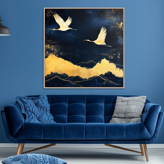 Large Crane Canvas Print