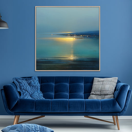 Teal Seascape Canvas Print