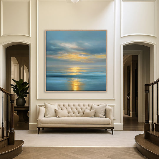 Blue Sky Canvas Seascape