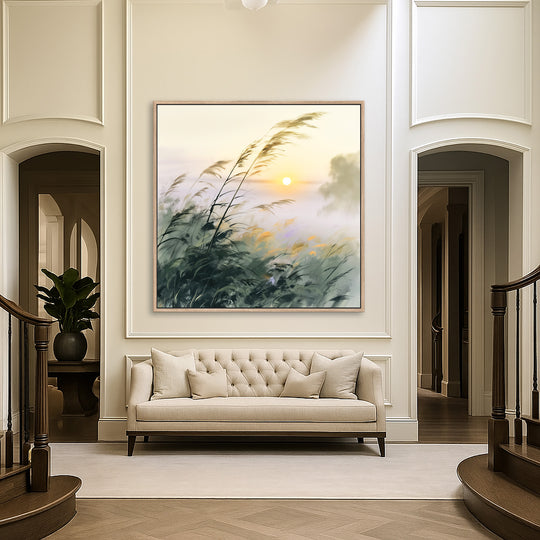 Sunrise Reed Canvas Print