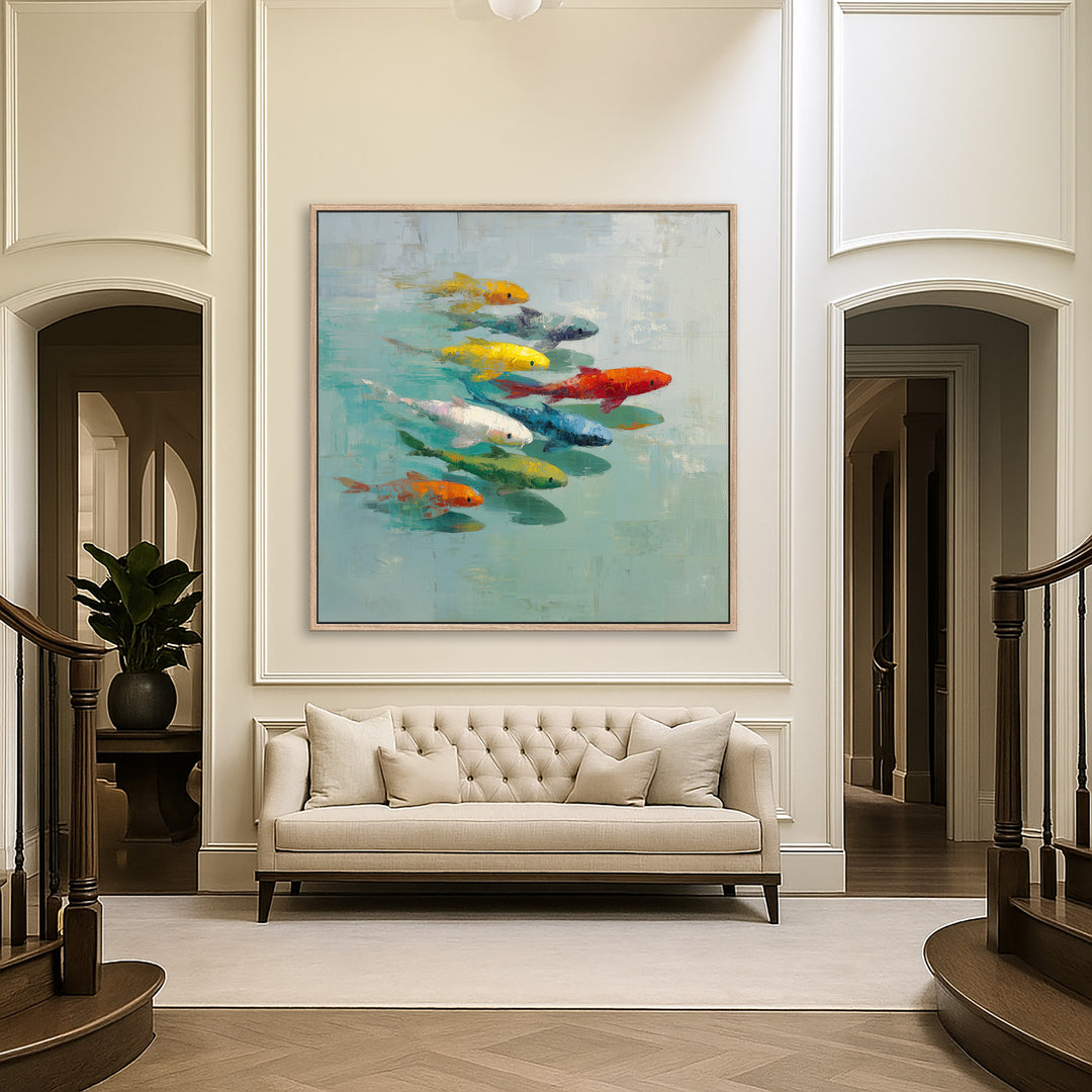 Koi fish canvas print