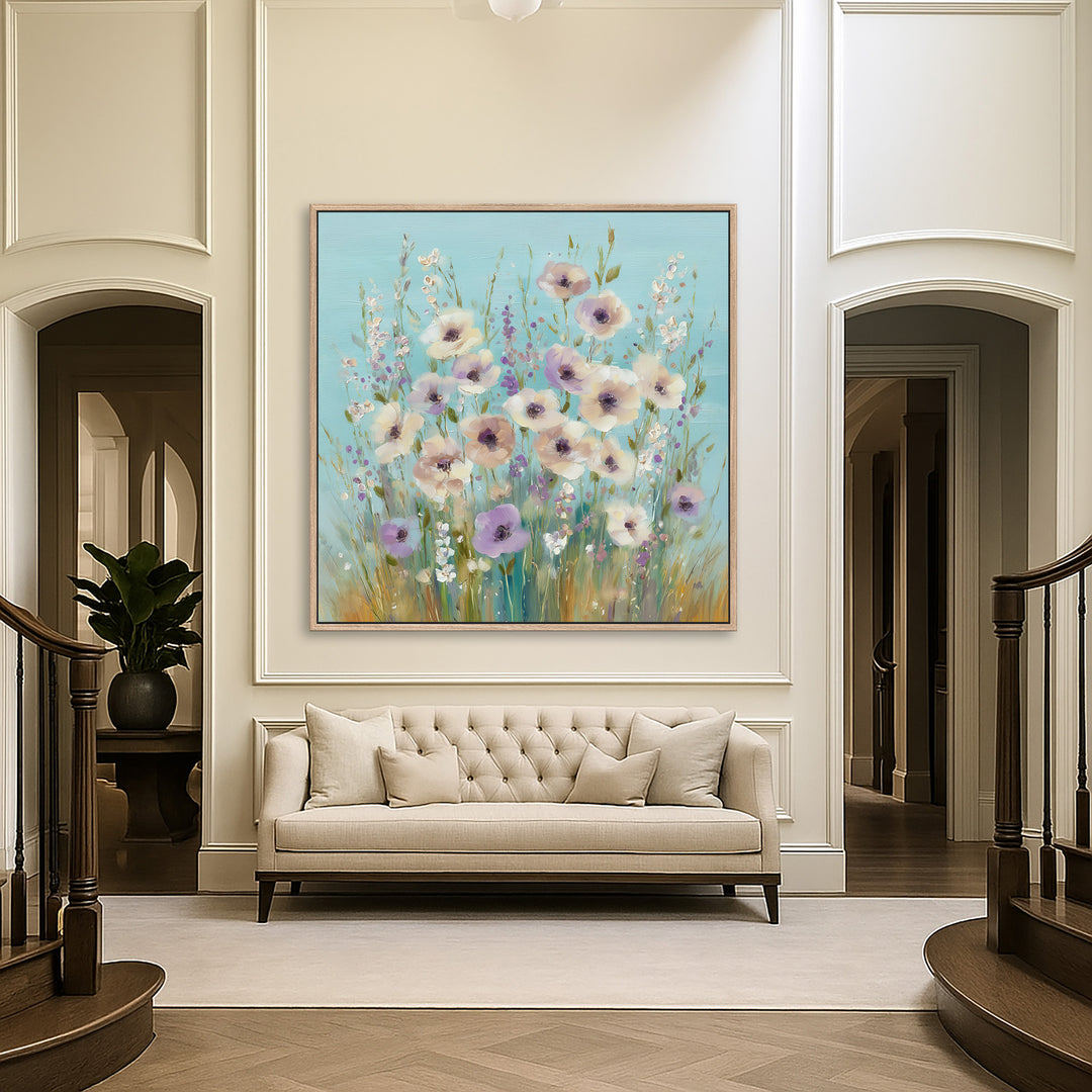 Soft Pastel Field Flowers