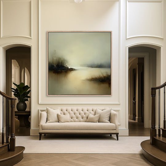 Misty Landscape Canvas Print