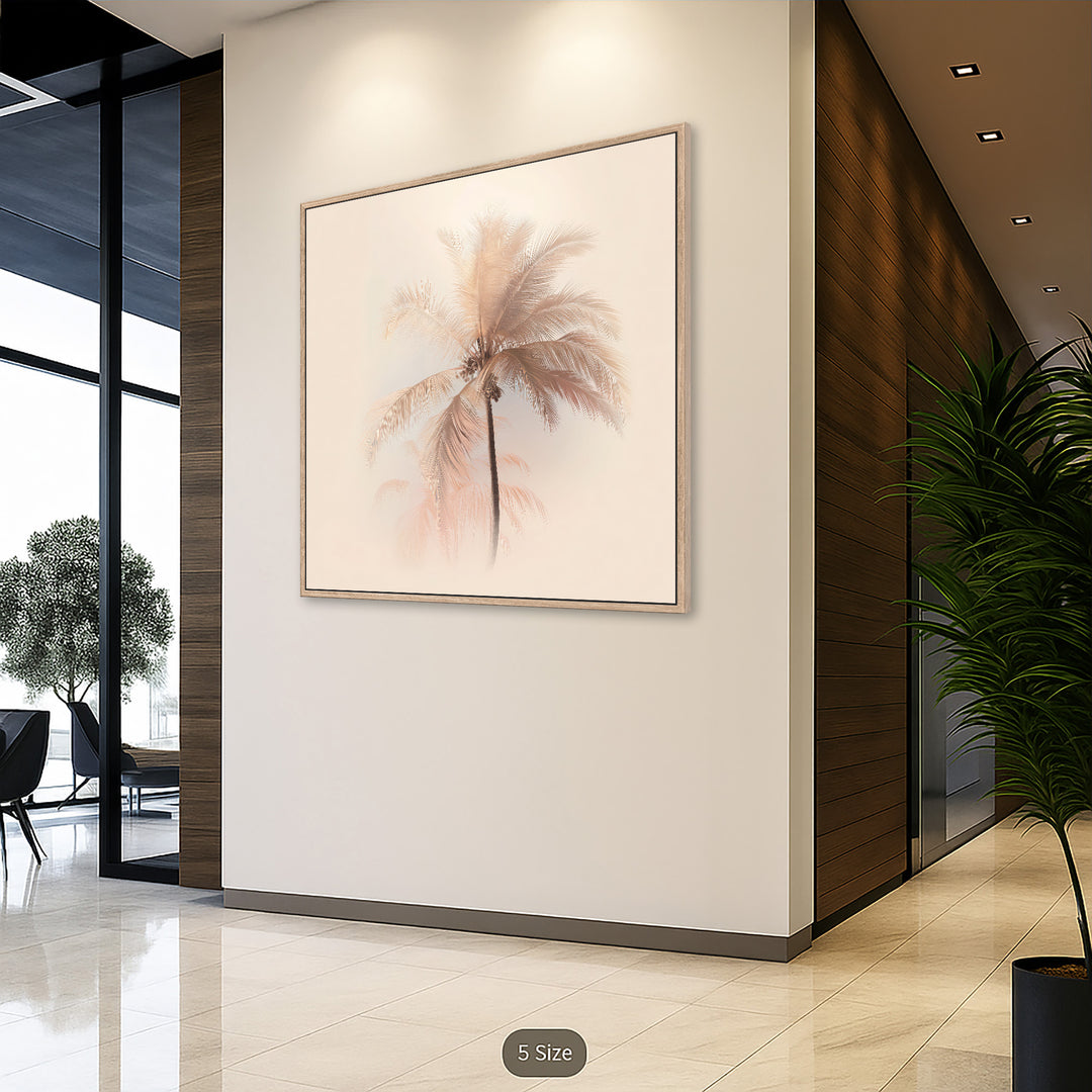 Minimal Palm Tree Canvas Print