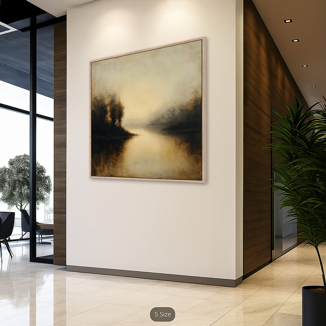 Moody Lake Canvas Print