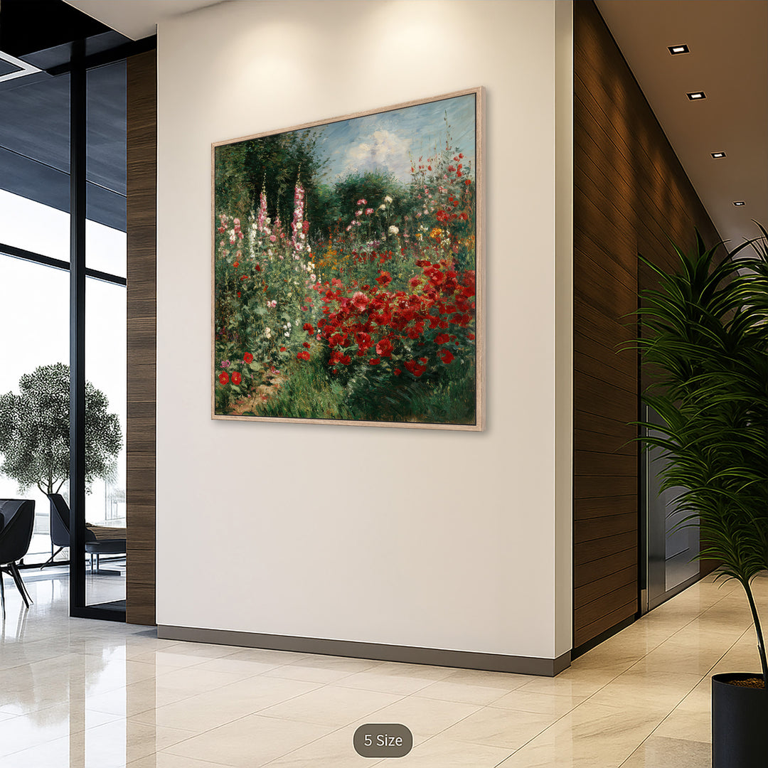 Impressionist Garden Canvas Print