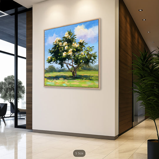 Large Magnolia Tree Canvas Print