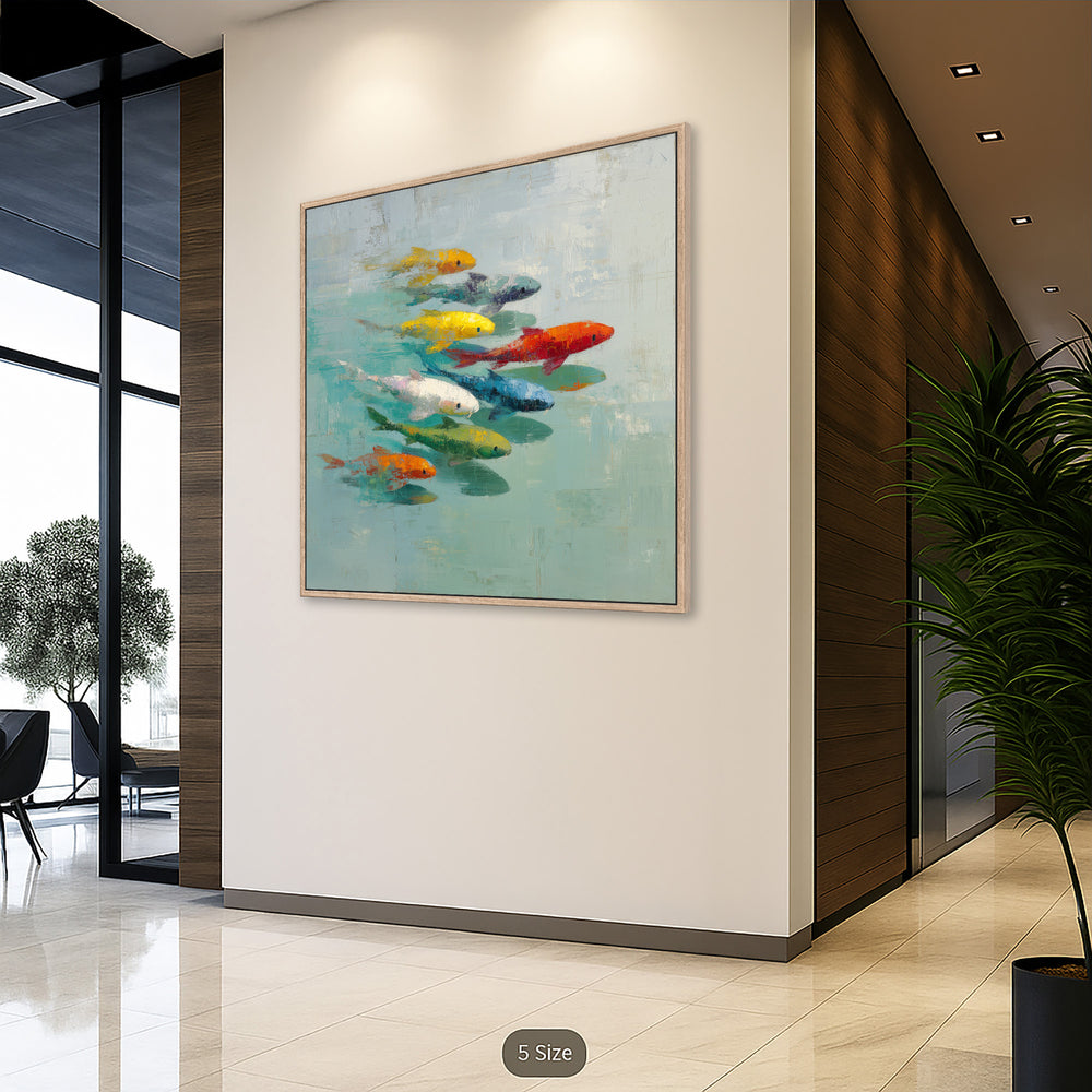 Koi fish canvas print