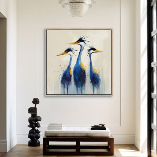 Blue heron canvas print