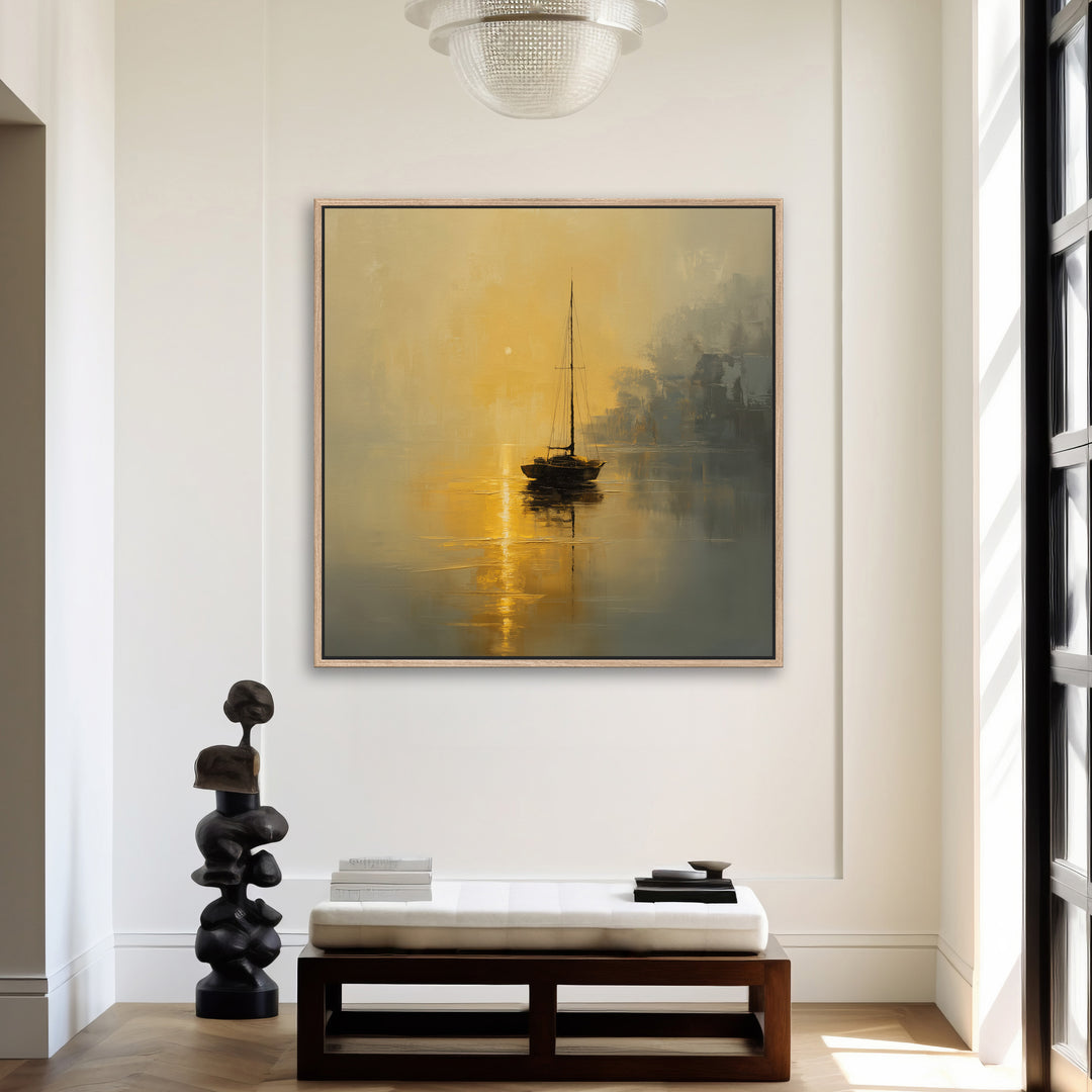 Sailboat Sunset Canvas Print