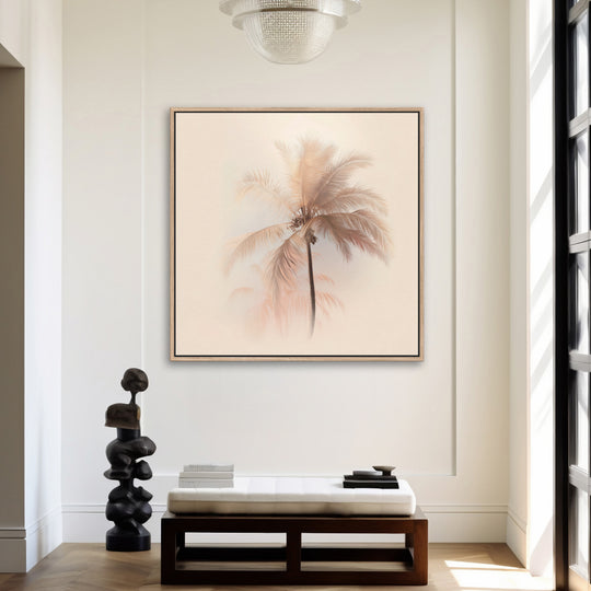 Minimal Palm Tree Canvas Print