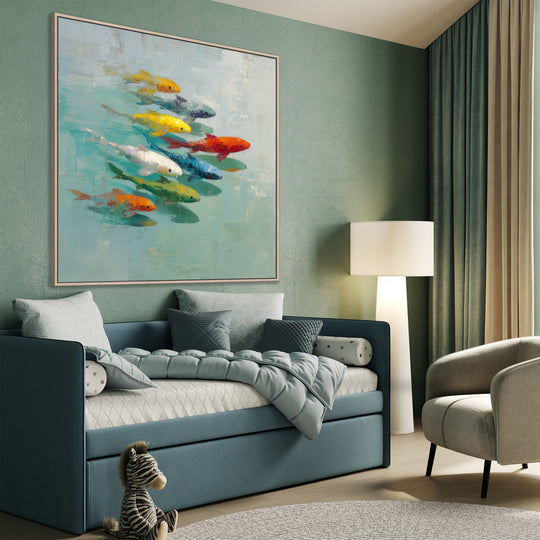 Koi fish canvas print