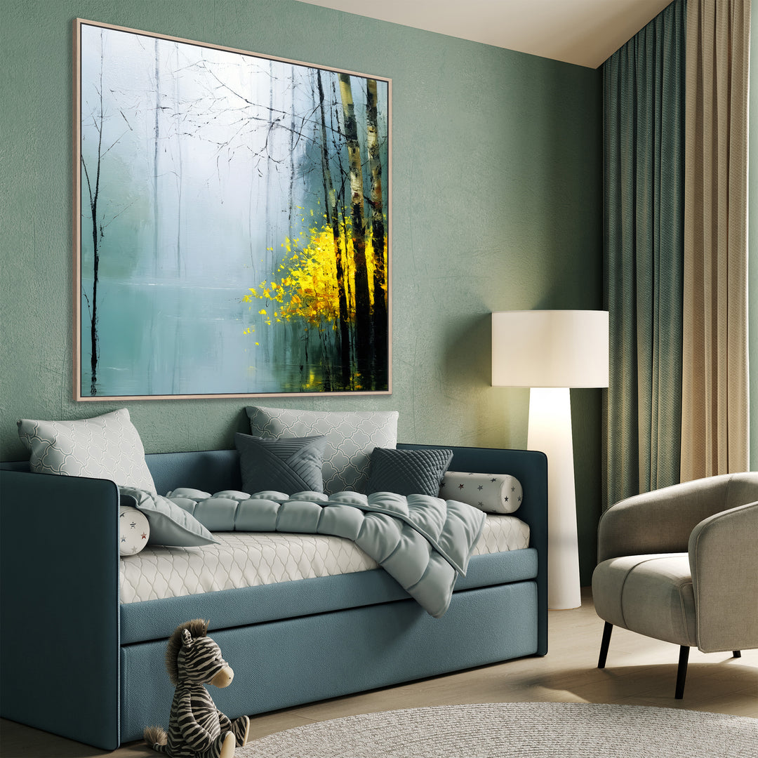 Large Birch Forest Canvas Print
