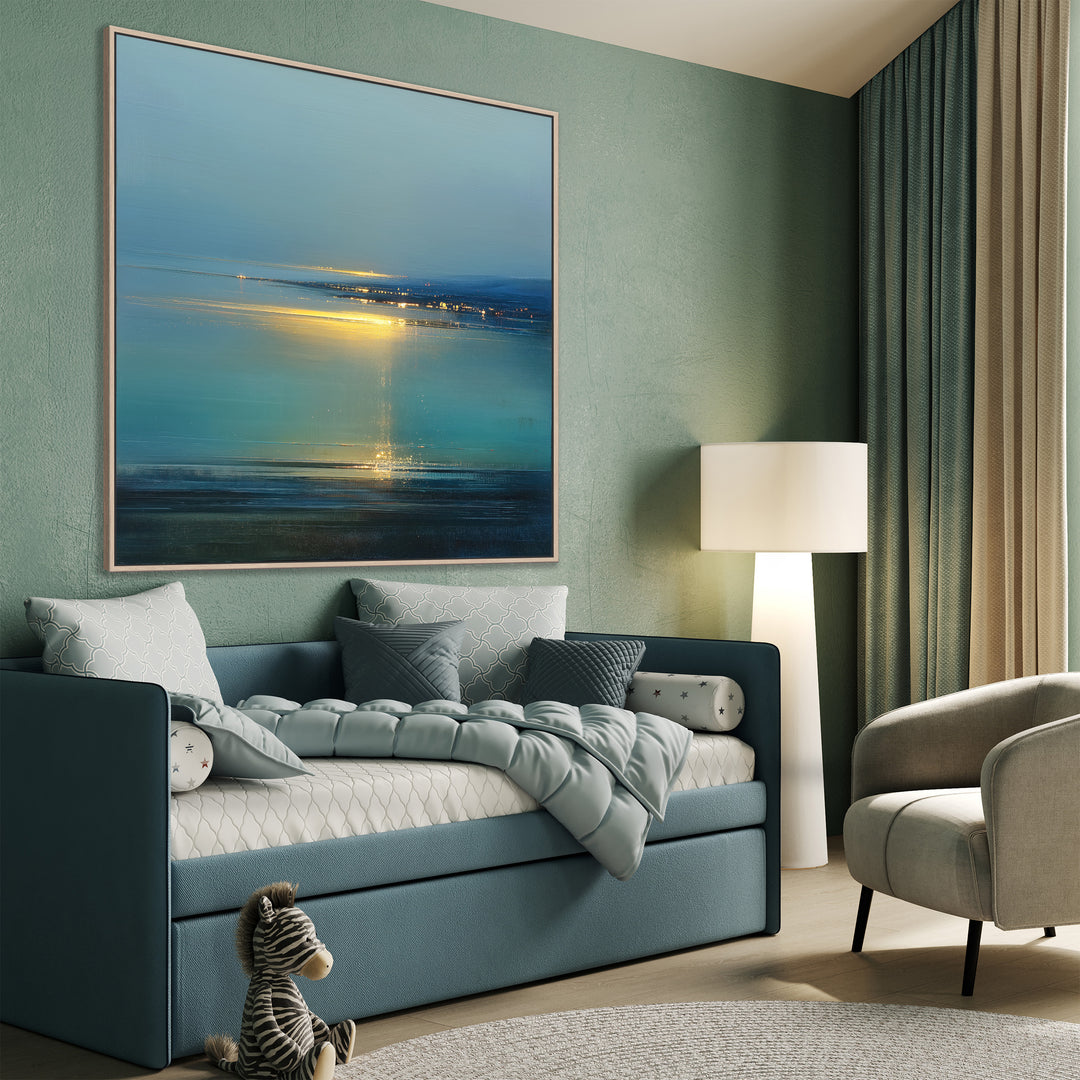 Teal Seascape Canvas Print