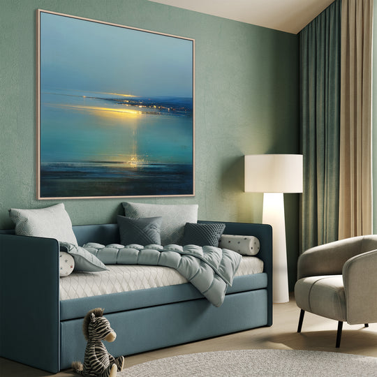 Teal Seascape Canvas Print