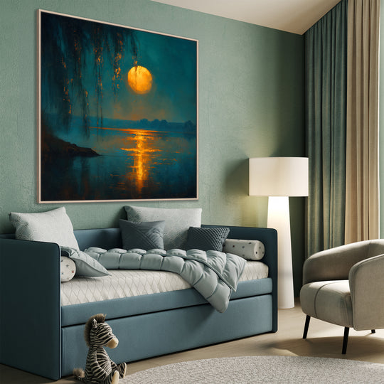 Moonlit Lake Canvas Print