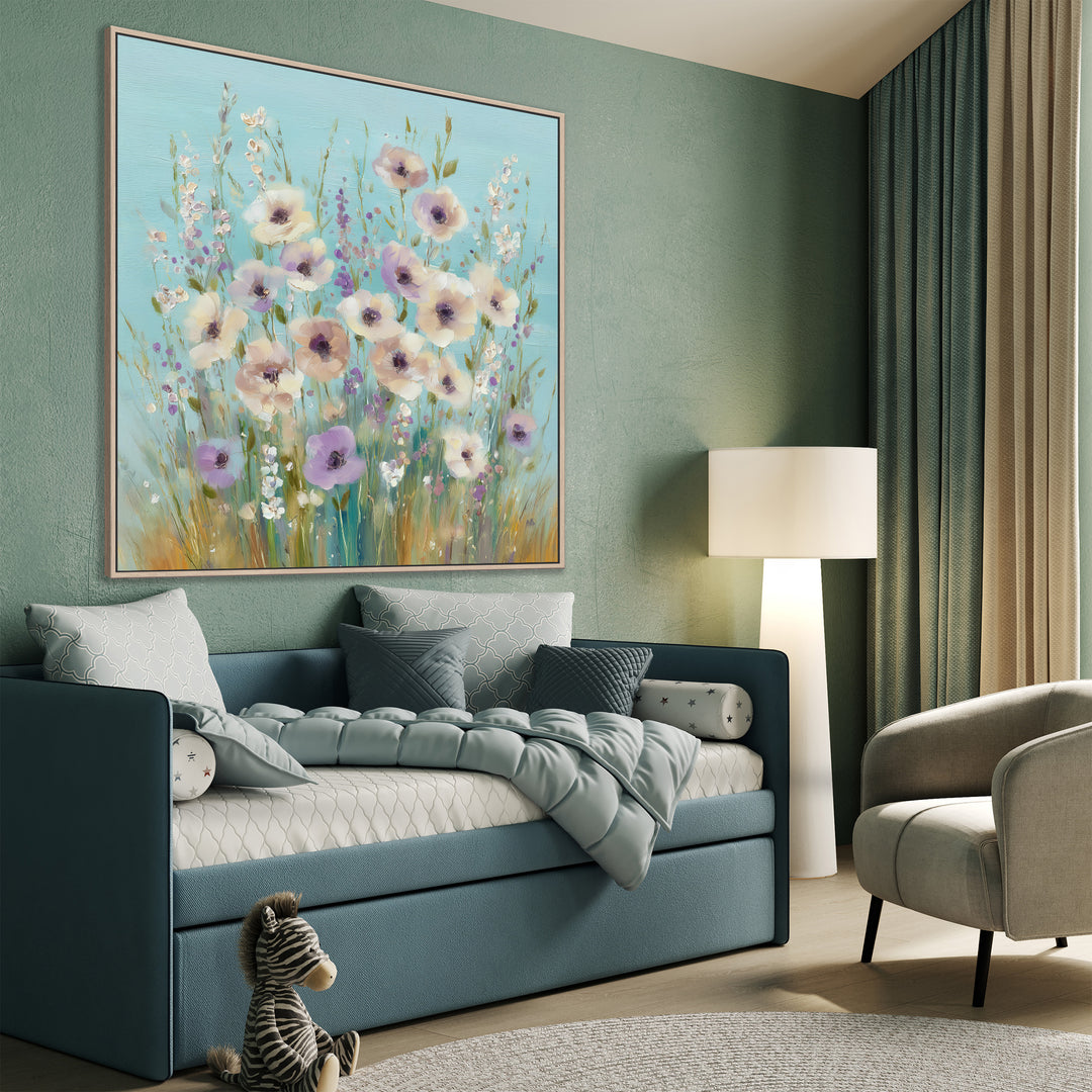 Soft Pastel Field Flowers