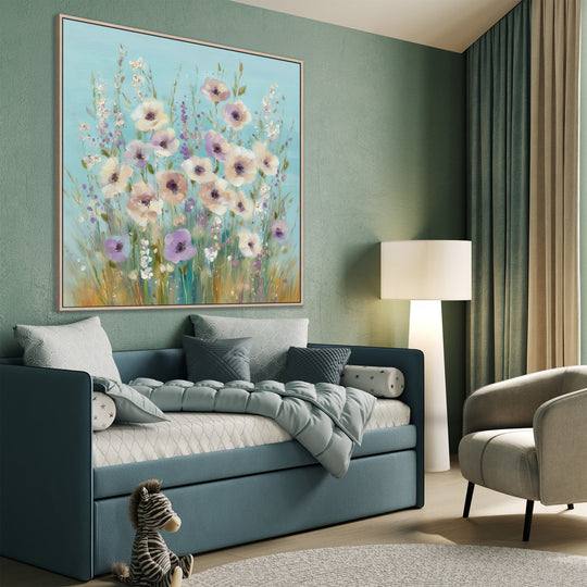 Soft Pastel Field Flowers