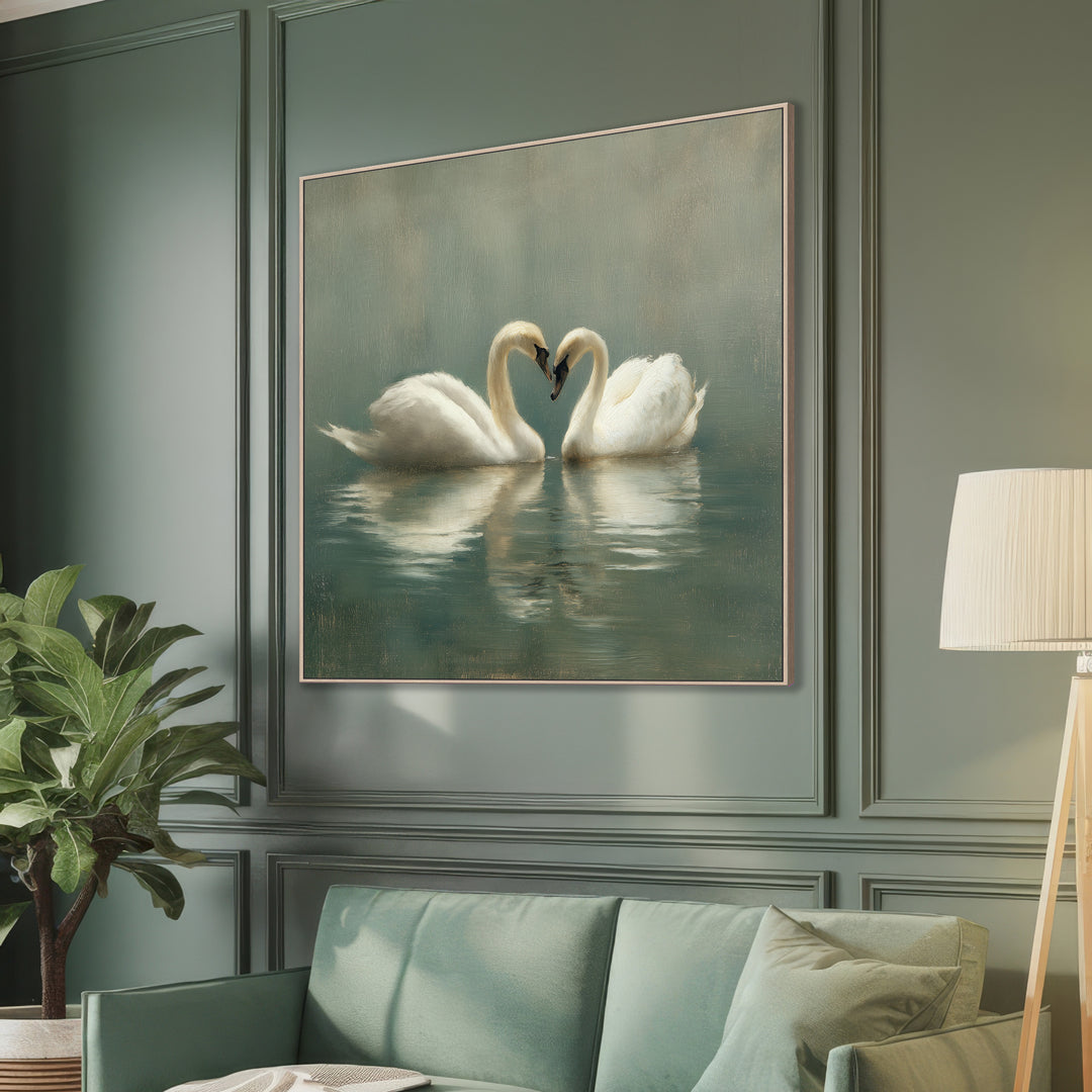 Swans Canvas Print