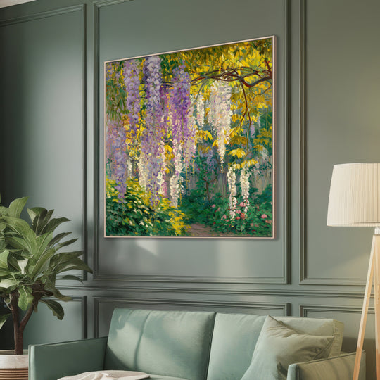 Wisteria Garden Canvas Print